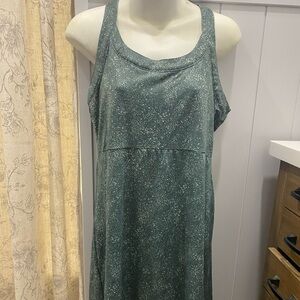 Columbia Green Patterned Midi Dress